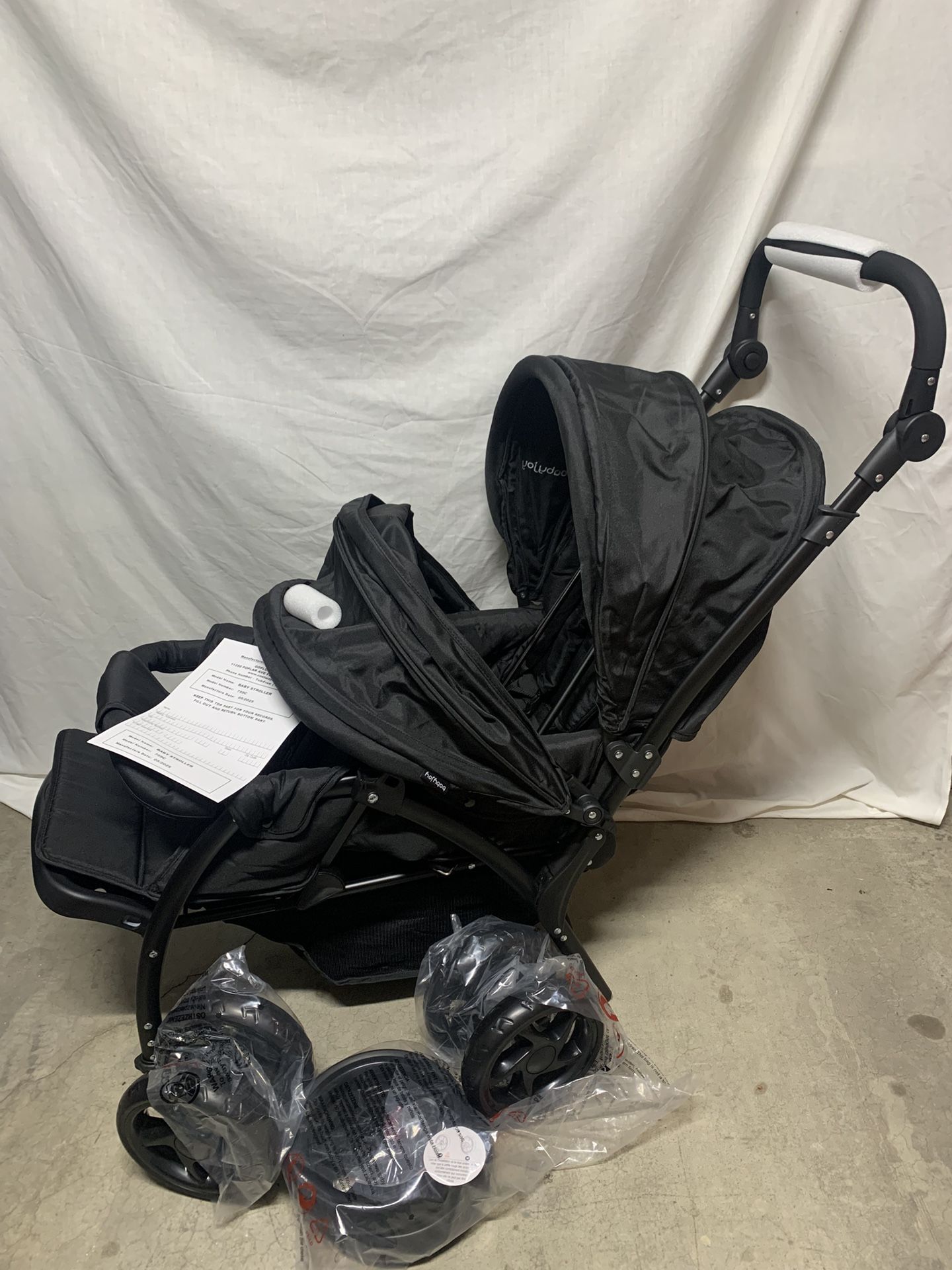 Multi-Level Backrest Foldable Front Back Seats Lightweight Double Baby Stroller