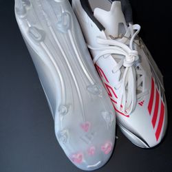 ADIDAS MEN'S F50 LEAGUE MESSI FG/MG WHITE/RED/SILVER