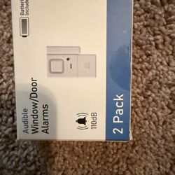 2 pack Audible Door and Window Alarm- wireless- with batteries