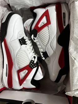 Jordan 4 Retro Red& White