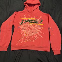 Pink and yellow Sp5der hoodie #skater