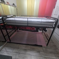 Twin Loft Bed With Mattress 