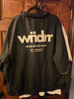 Wndrr Track Jacket Black and White