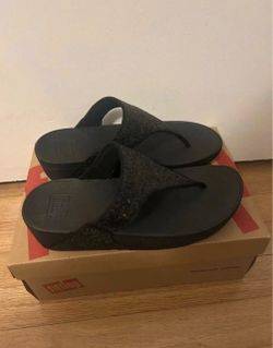 Black Thong Sandals