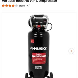 20 gallon air compressor husky