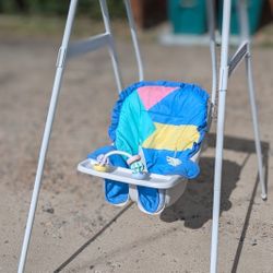 Vintage Graco Swyngomatic Baby Swing- Works Great- +Manual 