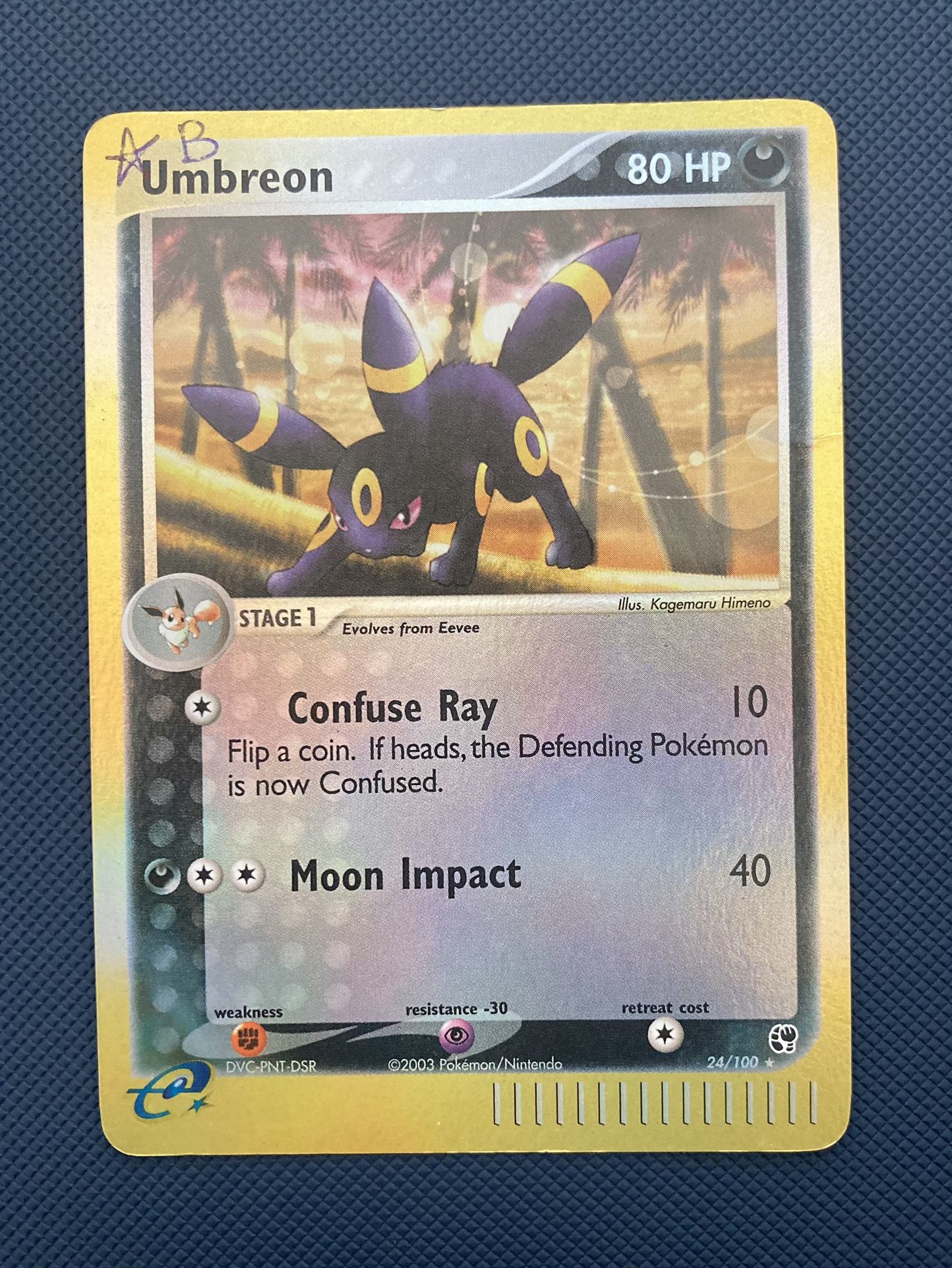 Umbreon Reverse Holo EX Sandstorm Played