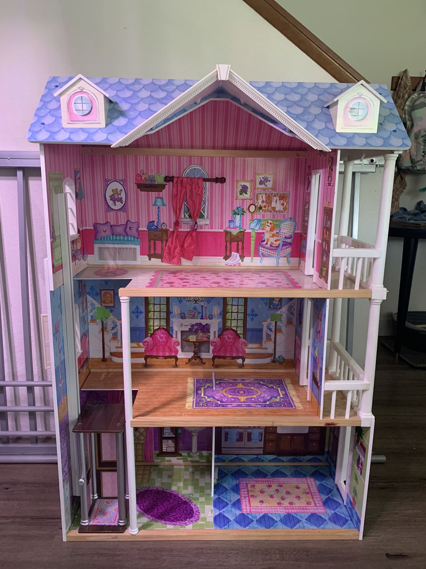 KidKraft 4ft Tall Wood Dollhouse
