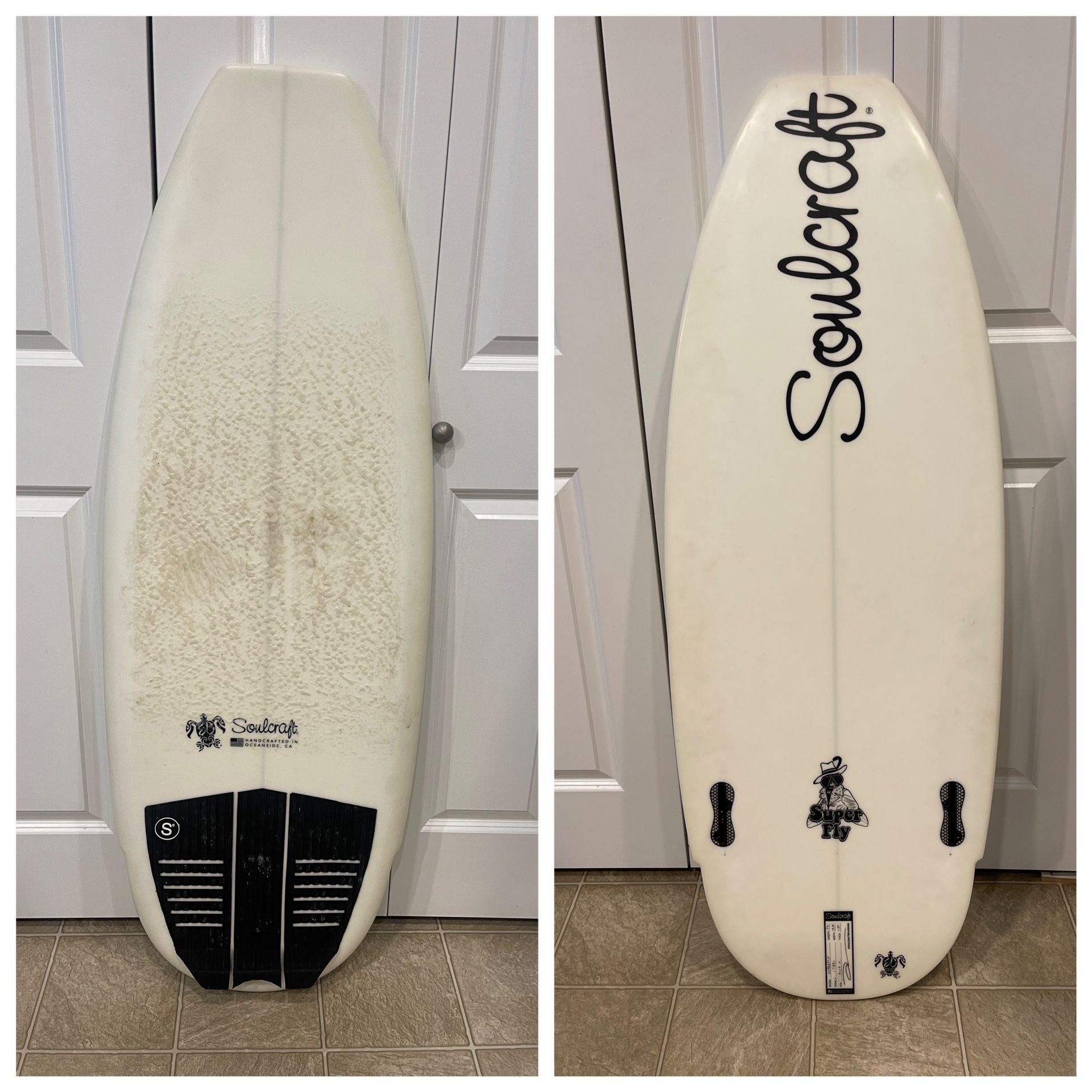 2023 Soul Craft “Super Flu” wakesurf Board 4’6” with FCS II fins
