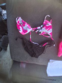 Pink Camo Print Bikini Two-Piece Swimsuit