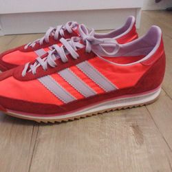 Womens adidas SL 72 OG Athletic Shoe - Solar Red / Ice Lavender 