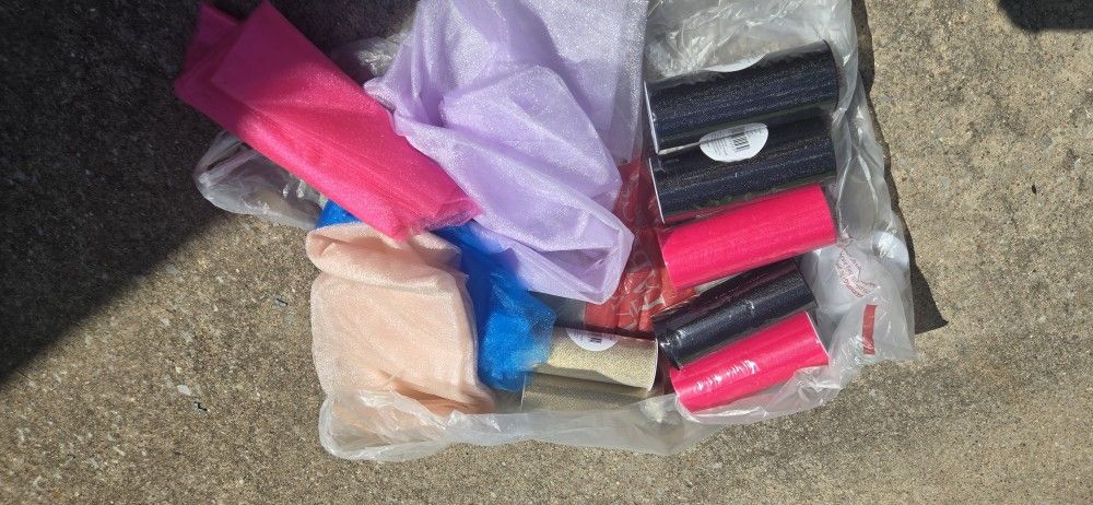 Lot Of New Fabric Tulle