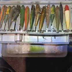 These Are Some Old Fishing Tackle Wooden Ones To