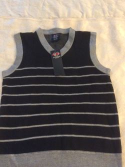 Chaleco de niño 10-8 gris y azul