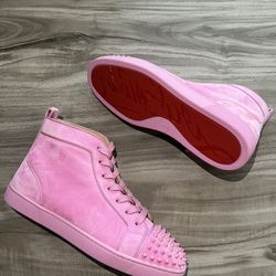 Christian Louboutin Orlato High Pink Suede Size 9.5 (EU 42.5) Men’s/ 10.5 Women