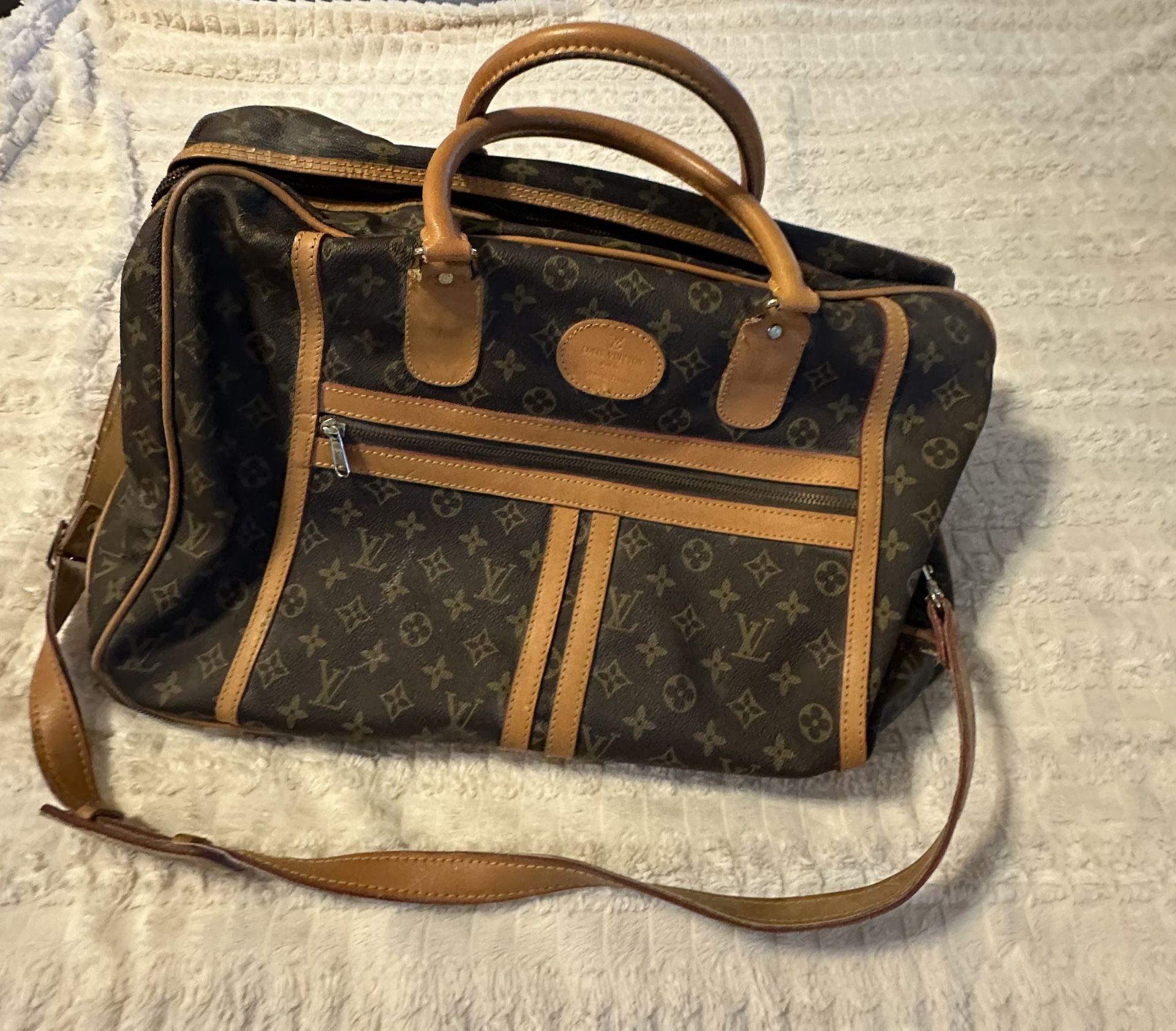 Louis Vuitton Vintage Expandable Rolling Duffel Bag