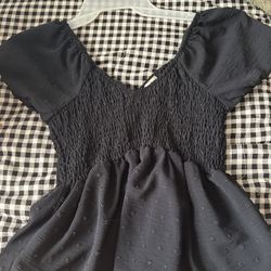Black Baby Doll Top 