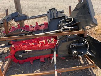 Skid steer trencher