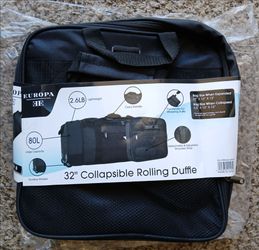 Brand new! 32 inch Collapsible Rolling Duffle