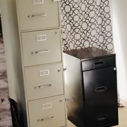 Filing Cabinets Tall & Short 