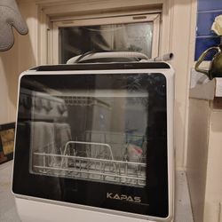KAPAS Portable Countertop Dishwasher: Multi-program w/ Heated Dry