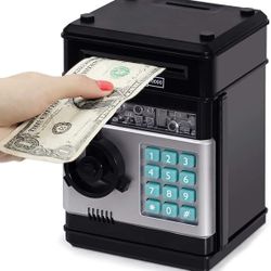 Electronic Piggy Bank, Mini ATM Password Money Bank Cash Coins Saving Box for Kids, Cartoon Safe Bank Box Perfect Toy Gifts for Boys Girls