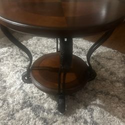 Cherry wood side table