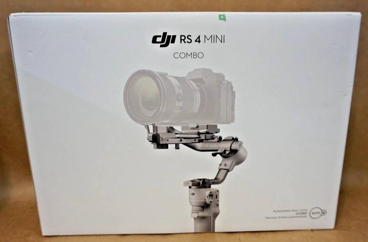 New DJI RS 4 MINI Combo Professional 3-axis Camera Stabilizer, Auto Axis Locks