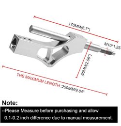 Adjustable Short Shift Extension Shifter Knob with Adapters