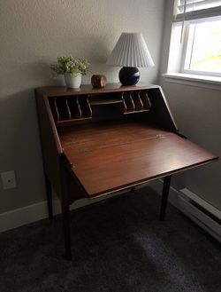 Drop-Front Secretary Desk – Solid Wood