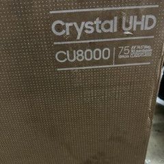 SAMSUNG 75-Inch Class Crystal UHD 4K CU8000 Series PurColor, Object Tracking Sound Lite, Q-Symphony, Motion Xcelerator, Ultra Slim, Solar Remote, Smar