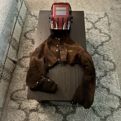 Welding Shield And Cowhide Half Jacket 