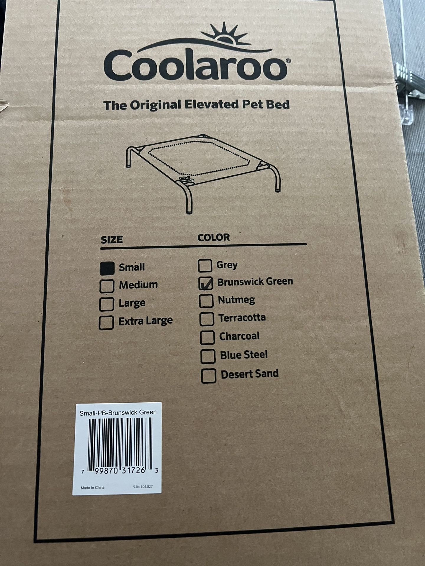 Coolaroo Pet Bed Size Small Green In Color