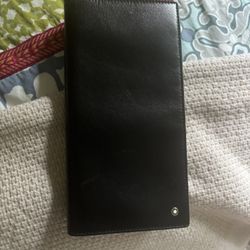 Mont Blanc Long Bifold Leather Wallet