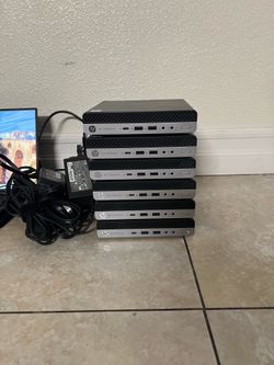 LOT 6X HP EliteDesk 800 G3 Mini i7 6700T 8GB DDR4 256GB SSD windows 11