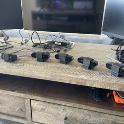 Desktop Computers With Monitors And Webcams