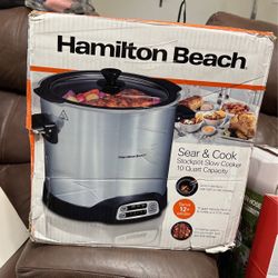 Hamilton Beach Sear And cook Slow Cooker