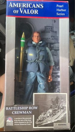 Americans of Valor Donald G Stratton USS Arizona Pearl Harbor 1/6 Figure MIB Autograph