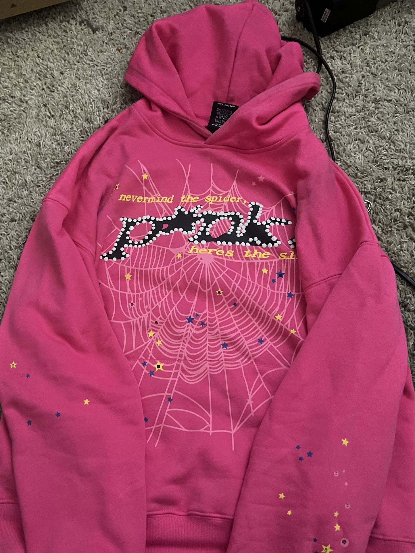 Sp5der Web Hoodie ‘Pink/Black’