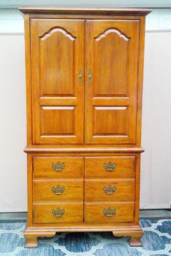 Thomasville - Brown Wood Armoire w/Drawer and Shelves - Delivered