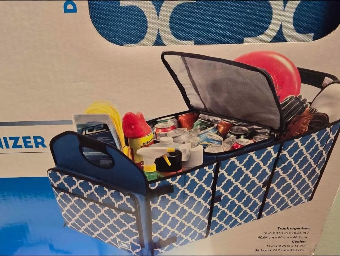 Trunk Organizer With Insulated Cooler