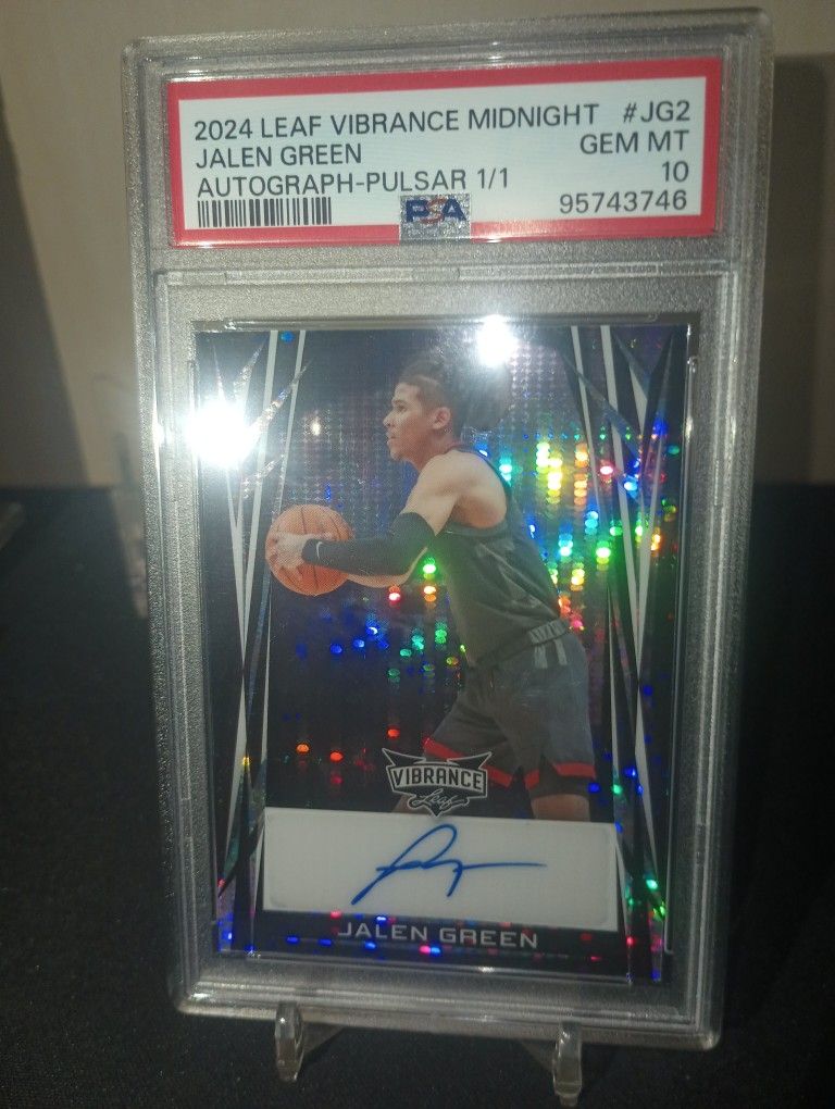 2024 Jalen Green Vibrance Midnight Auto Pulsar 1/1 PSA 10