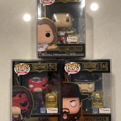 WWE Hall of Fame Funko Pop Set *MINT* Fanatics Exclusive Kane Undertaker Roddy Piper 143 with protector 144 Wrestling Sports LE5000 178