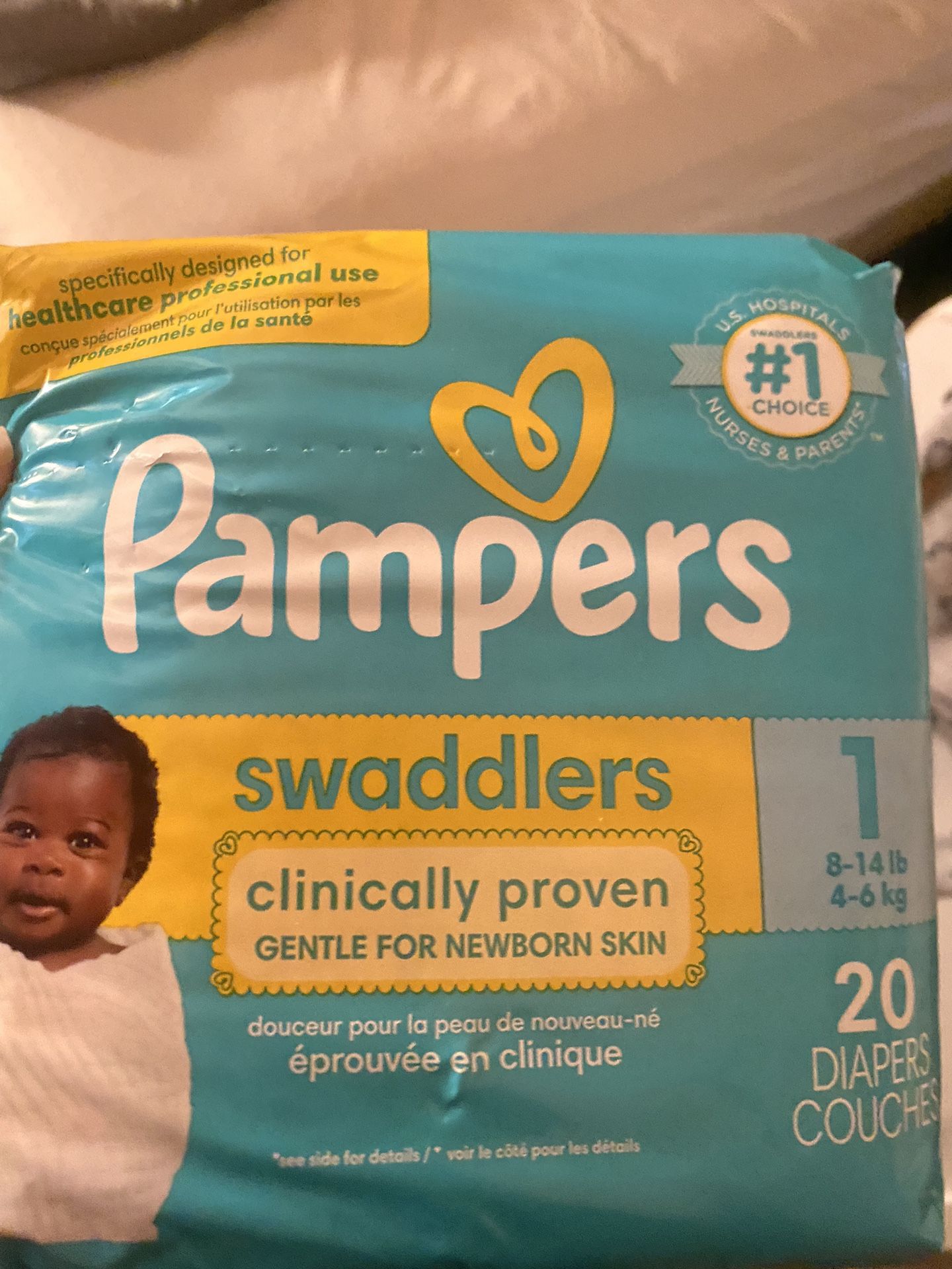 10 Bags Of Pampers 20each Bag/ Sise 1- All For 50.00 Or 7 Each 