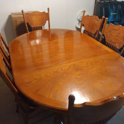 Big Dinning Room Table With 6 Chairs