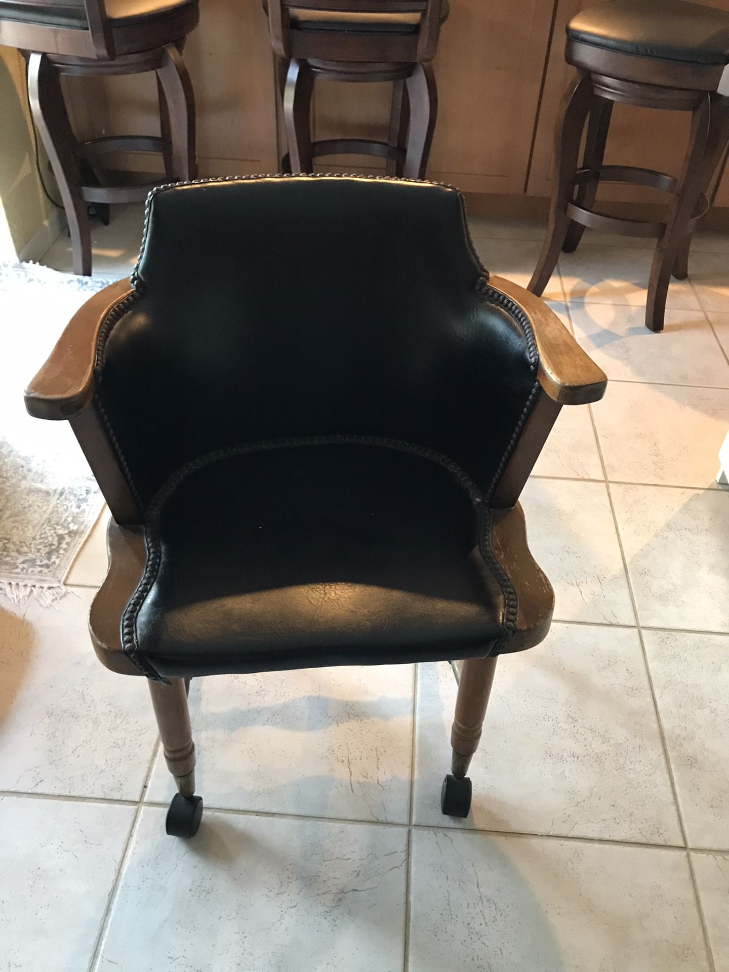 Black vintage chair
