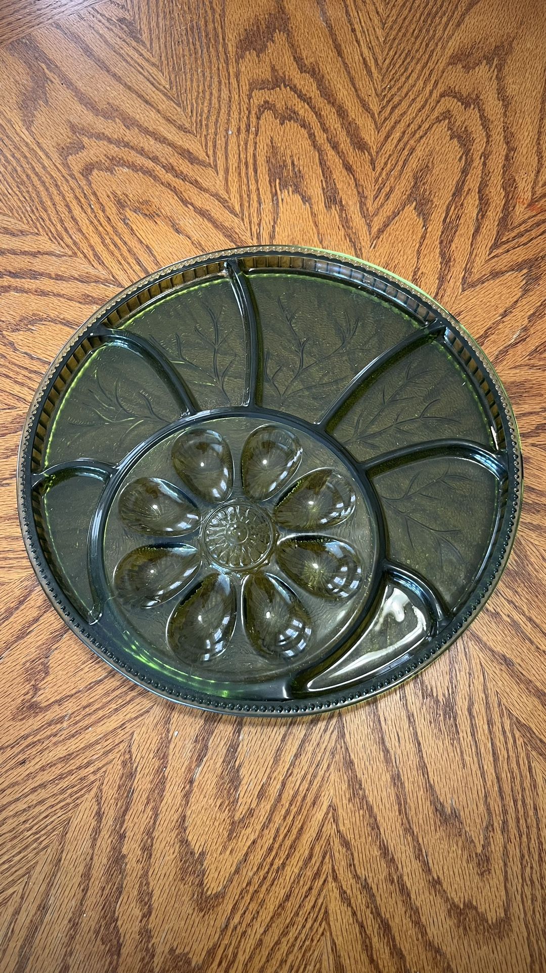 Vintage Glass Serving Tray
