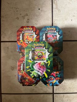 Pokémon TCG Mega GX Tin Set of 5