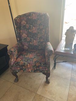 2 wing back chairs