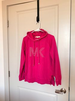 Michael Kors MK Logo Hoodie Sweatshirt Pink